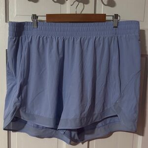 Athleta Women's Mesh Racer Run short 4" Size 2X Running Athletic Walk Blue